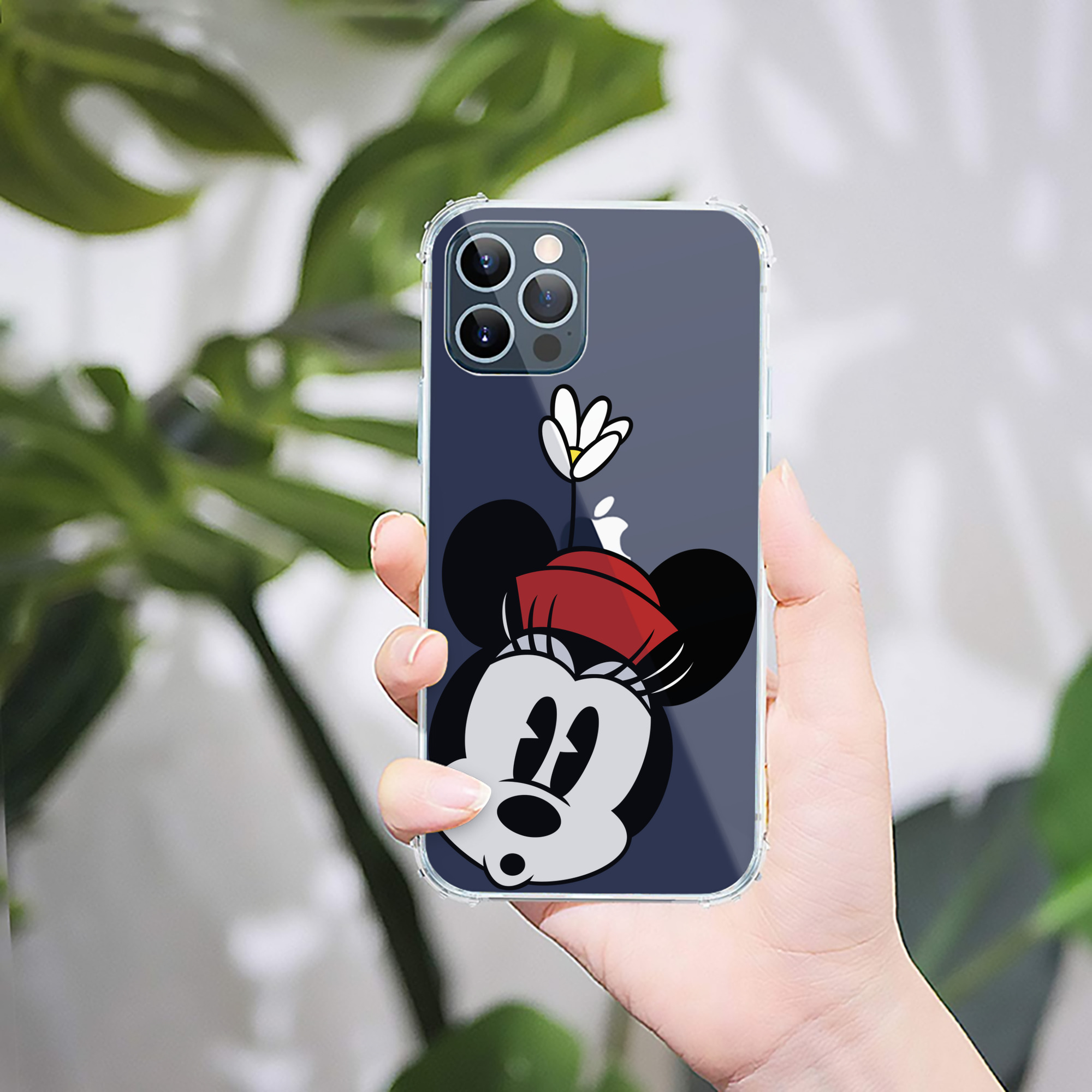 （画像用） ミッキーマウス Mickey Mouse 【iPhone 12シリーズ対応】透明スマホケース（クリアソフトケース）
